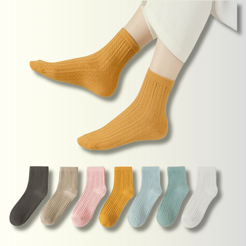 Image of 7 Pairs Socks for Thick Autumn / Winter Socks for Teens and Women