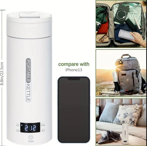 Image of Portable Travel Electric Kettle with Auto Shut-Off Stainless S304 (450ml capacity)